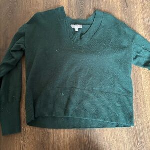 Wild Fable Deep Green V-Neck Sweater
